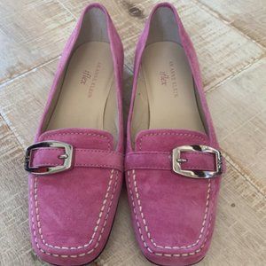 Pink Suede Anne Klein Loafers - size 6